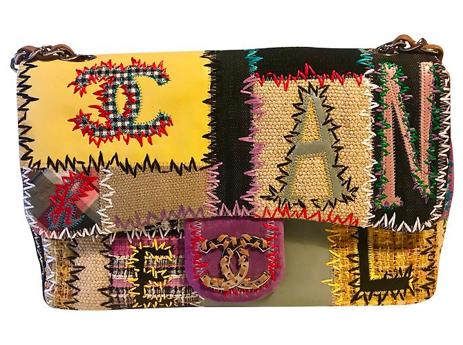 Multicolored Chanel Patchwork Bag Multiple colors