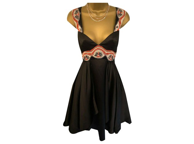 French Connection Dresses Black Polyester  ref.162786