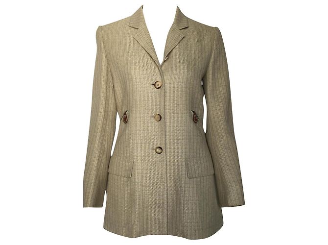 Hermès Jackets Beige Light brown