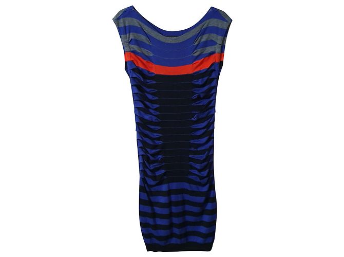 Vestido a rayas Ted Baker Viscosa Nylon Multicolor