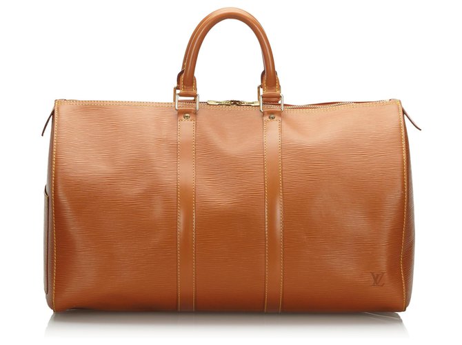Louis Vuitton Brown Epi Keepall 45 Leather  ref.162908