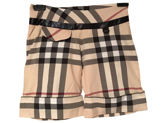 Burberry Girl Shorts Beige Cotton  ref.162961