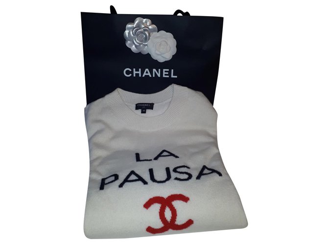 Chanel the pausa Eggshell Cashmere  ref.162978