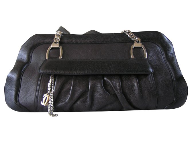 Cartier Handbags Black Leather  ref.163007