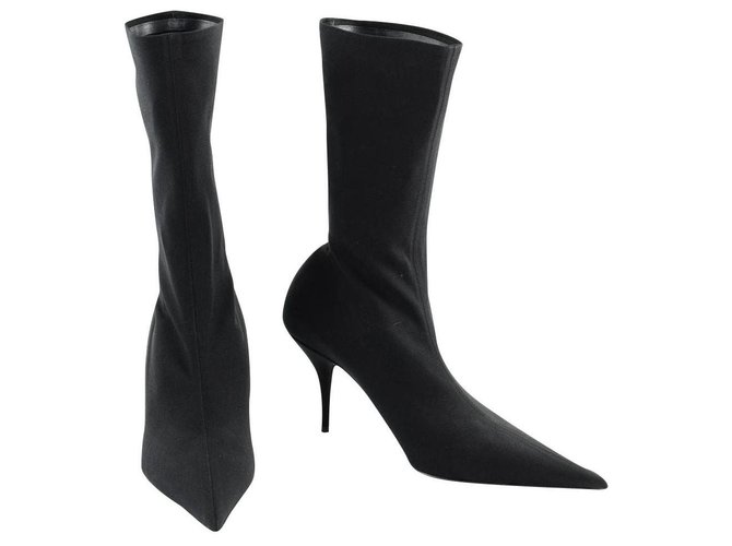 Balenciaga boots new Black Nylon  ref.163044