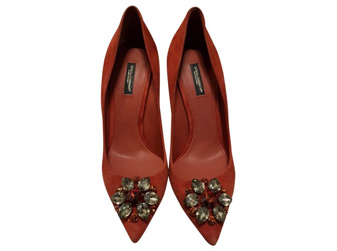 Dolce and gabbana hot sale red heels