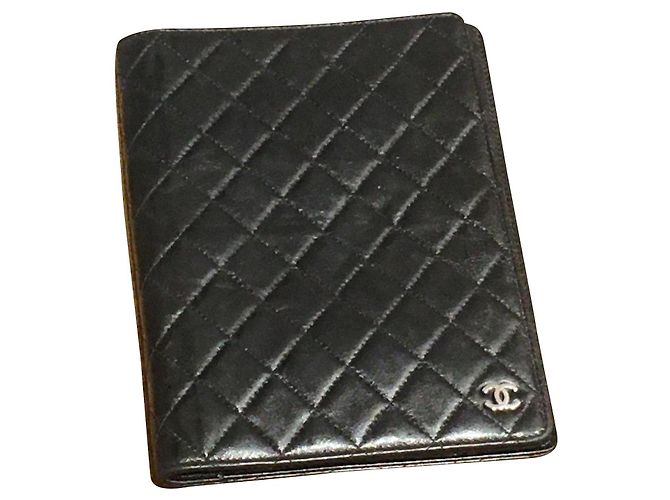 Chanel Timeless agenda holder Black
