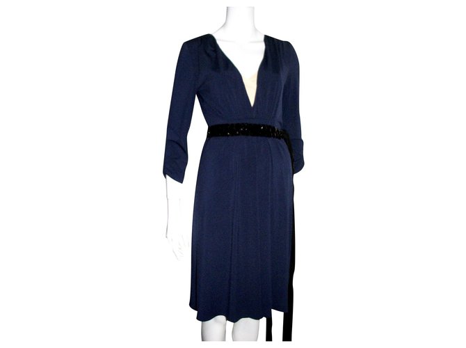 Vera Wang Lavender label dress Blue Polyester Elastane  ref.163363