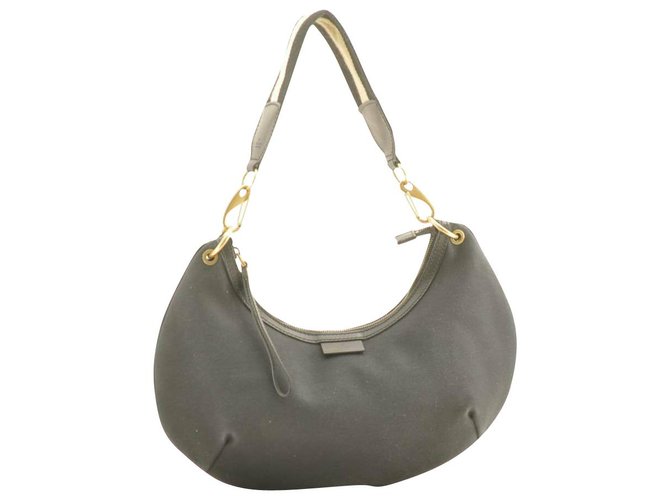 Gucci Sherry Line GG Shoulder Bag Black Cloth  ref.163445