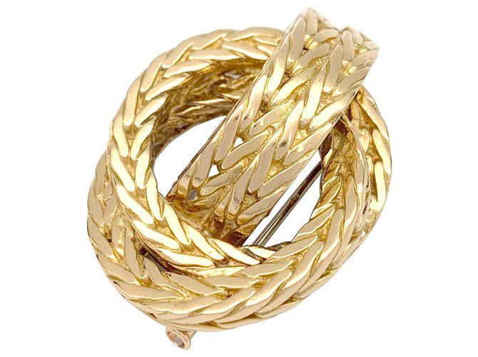 Hermès "Marine knot" brooch in yellow gold.  ref.163520