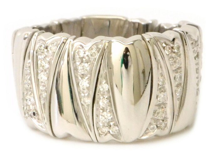TIFFANY & CO. anel de diamante Prata Ouro branco  ref.163587