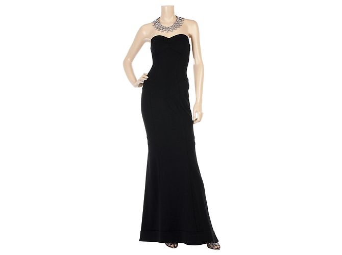 Diane Von Furstenberg Vestido de noite DvF Olsen Preto