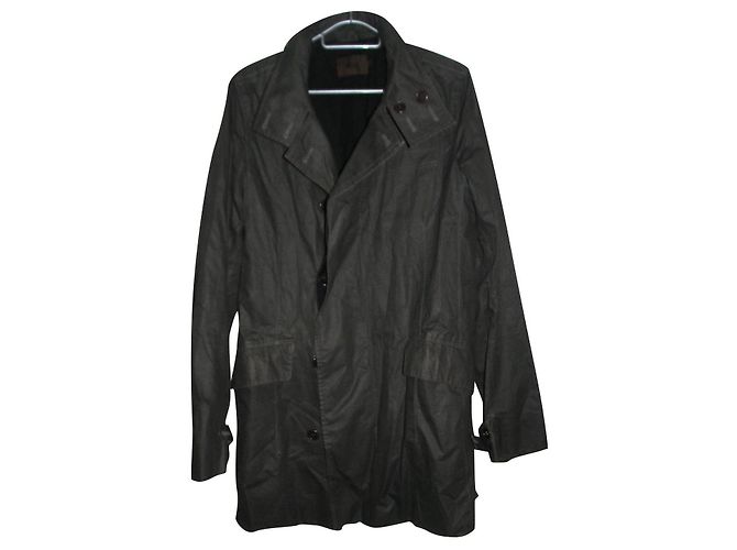 Reiss Kurzmantel / gewachste Jacke Anthrazitgrau