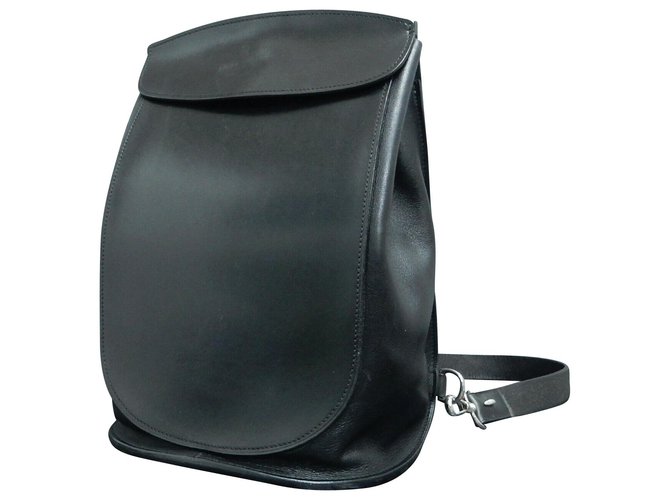 Hermès Ribbon Black Leather  ref.163700