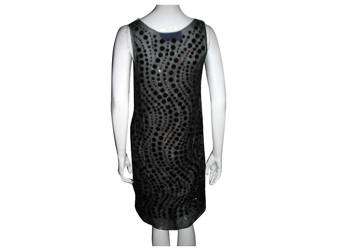 Vera Wang Lavendel-Linie Seidenkleid Schwarz