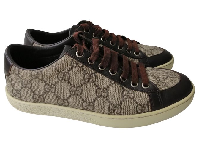 Gucci Sneakers Leather ref.163997 - Joli Closet