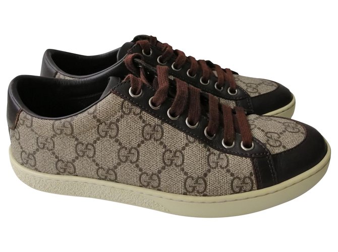 tenis gucci marrom