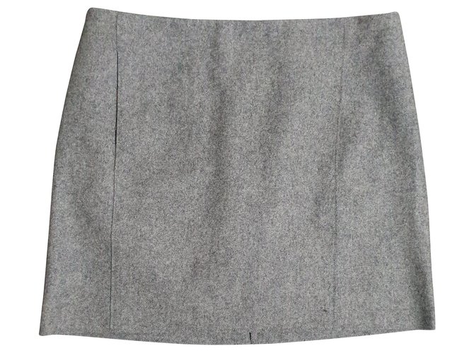 Cos Skirts Grey Wool Polyamide  ref.164012