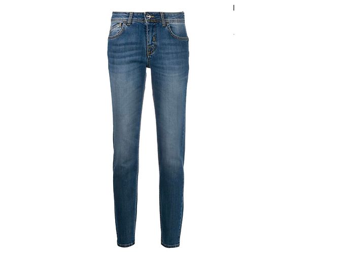 Vaqueros slim Iceberg azul claro algodón