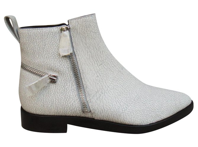 Kenzo p boots 37 new condition White Leather  ref.164258