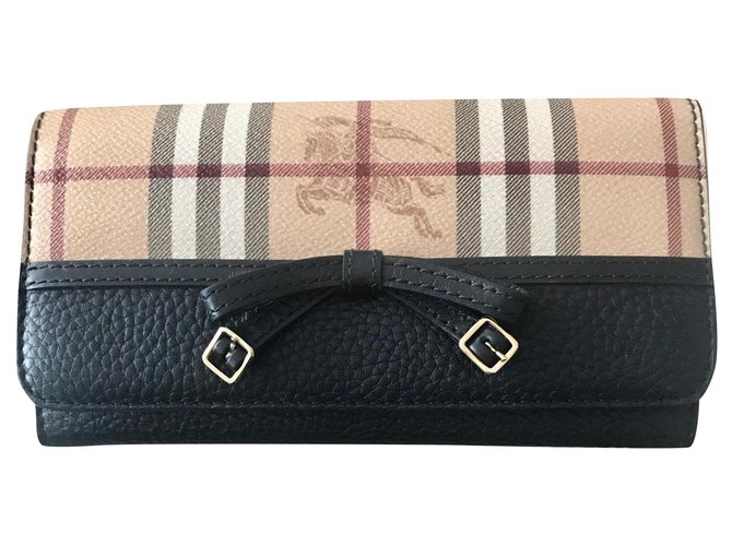 Burberry CHECK MODEL Multiple colors Leather  ref.164281