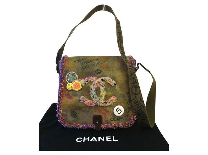 Chanel Bolsos de mano Multicolor Lienzo  ref.164398