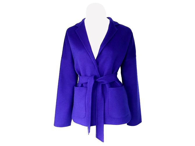 Max Mara Jacke aus Wolle lila Größe 42
