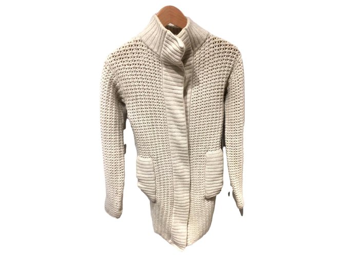 Chanel Knitwear Beige Cashmere Wool  ref.164687