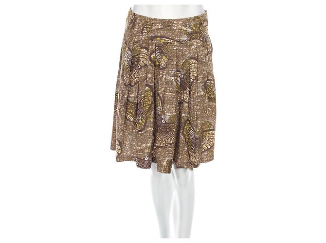 Falda de algodón Weekend Max Mara Multicolor 