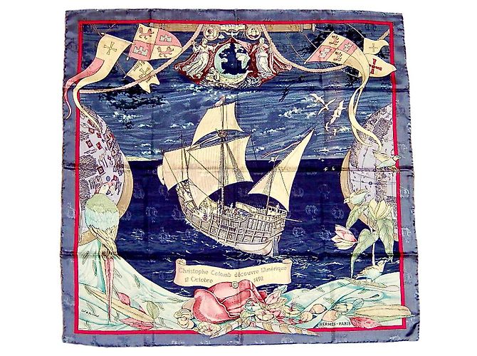 Hermès Cristóbal Colón descubre América 12 octubre 1492 Multicolor