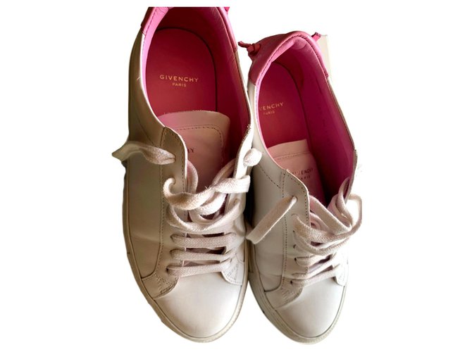 Givenchy sneakers Cuir Blanc  ref.165056