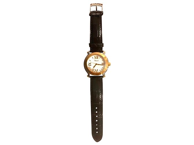 Chopard Happy Sport or avec diamants Doré