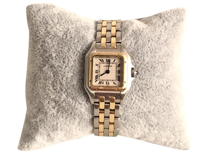 Cartier Panthère PM Gold and Steel Golden Yellow gold  ref.165211