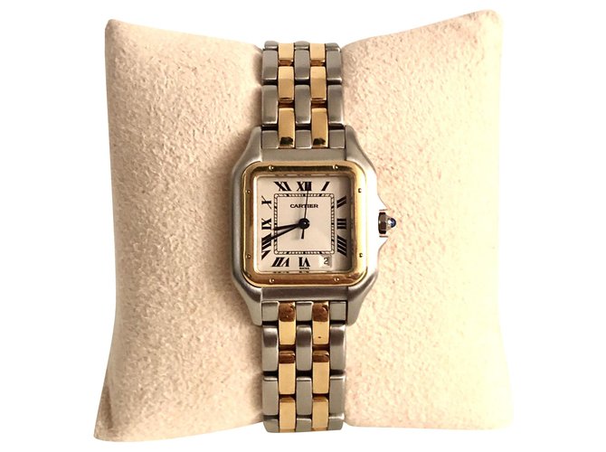 Cartier Panthère MM Gold and Steel Golden Yellow gold  ref.165214