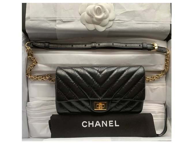 Chanel Bum Belt Bag Black Leather  ref.165218
