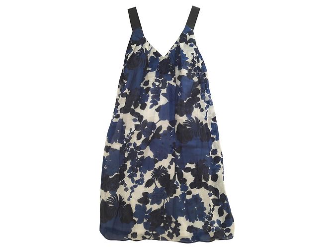 Vestido Tara Jarmon floral de algodão e seda Multicor
