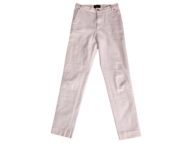 Apc Jeans White Cotton  ref.165359