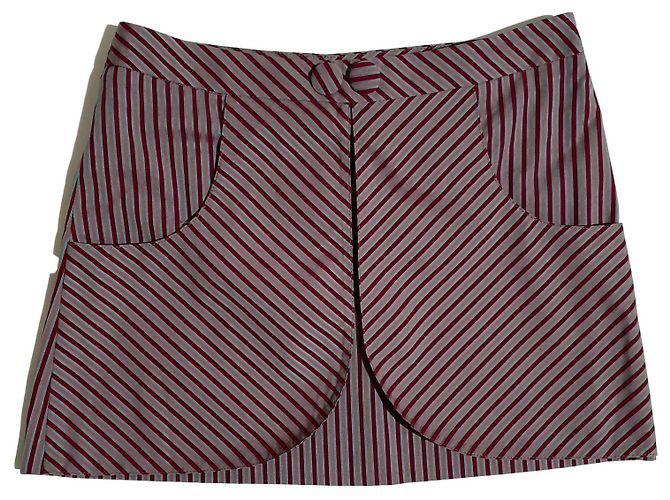 Falda de rayas de algodón Diane Von Furstenberg Multicolor