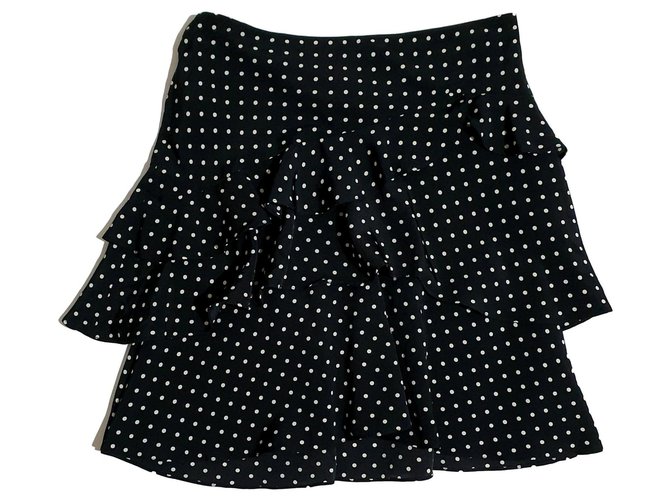 Ralph Lauren Skirts Black White Polyester  ref.165372