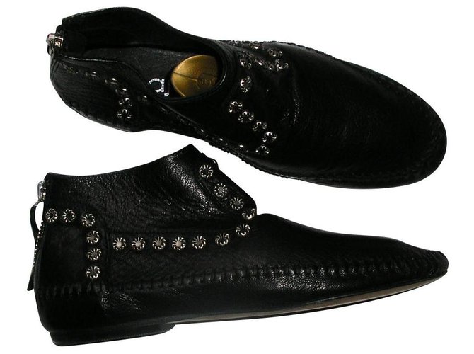 Maje Boots cuir noir, pointure 36.  ref.165413