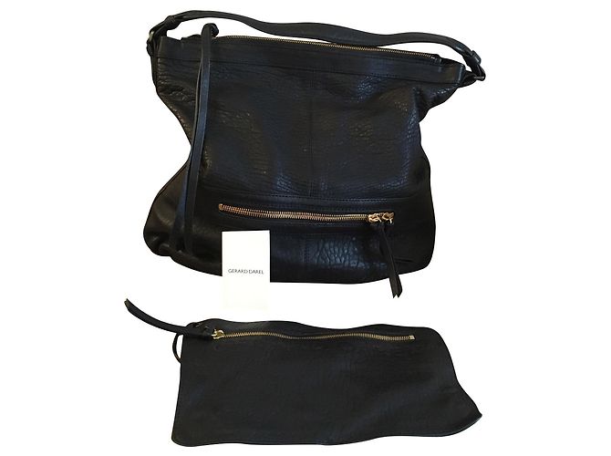 Borsa Hobo Gerard Darel in pelle nera Nero
