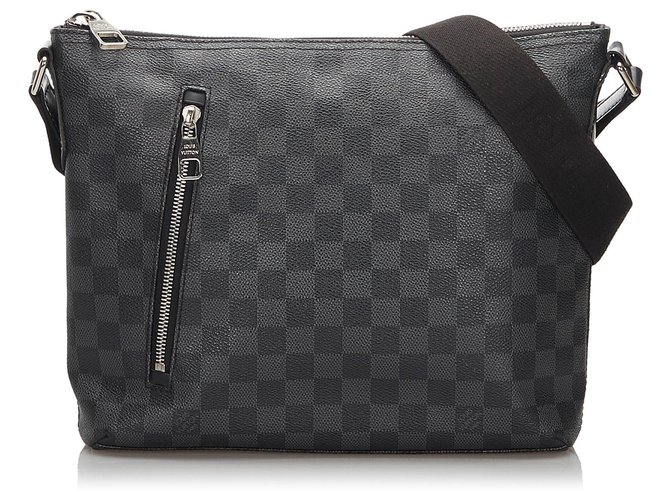 Louis Vuitton Black Damier Graphite Mick PM Grey Cloth ref.165654