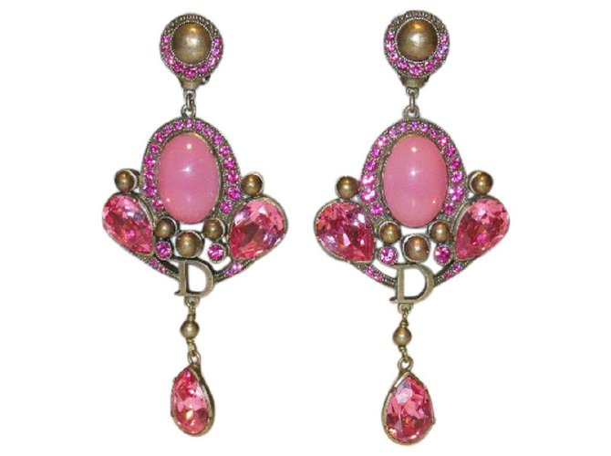John Galliano for Dior antique golden earrings  ref.165673