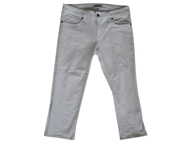 Burberry Pants, leggings White Cotton  ref.165705