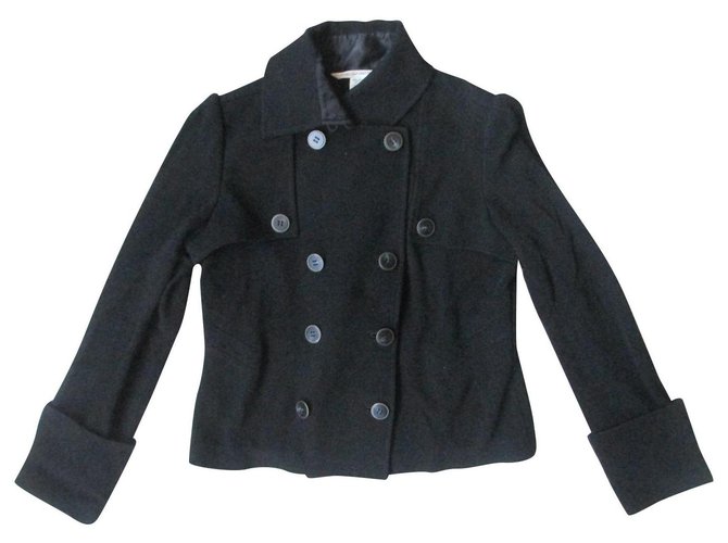 Diane Von Furstenberg Jackets Black Silk Wool  ref.165827