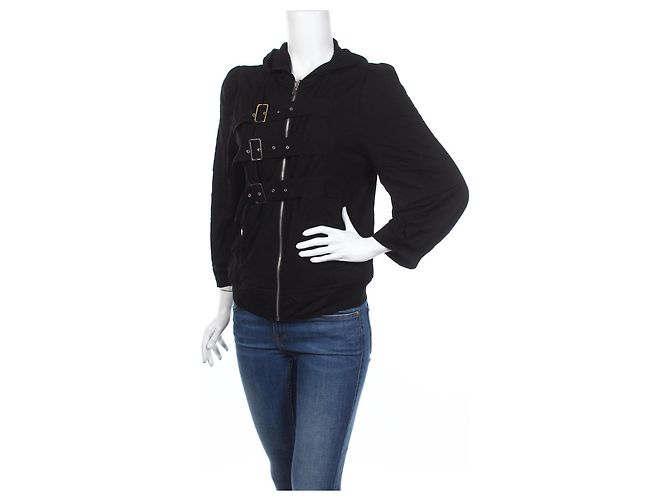 Marc by Marc Jacobs Kapuzenpullover Schwarz Wolle Tencel L