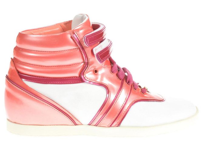 Sergio Rossi Sneakers Pink Leather  ref.165889