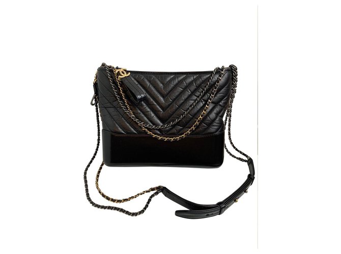Gabrielle Chanel Black Leather  ref.165899
