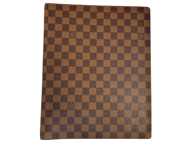 Armário de arquivo Louis Vuitton Chocolate Couro  ref.166004