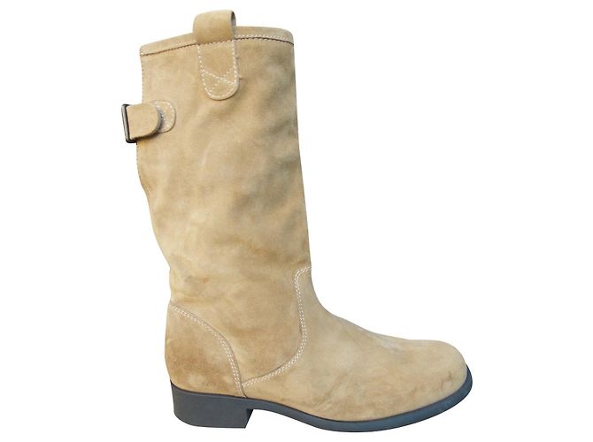 Agnès b. Botas Agnes b. P41 Nova Condição Bege